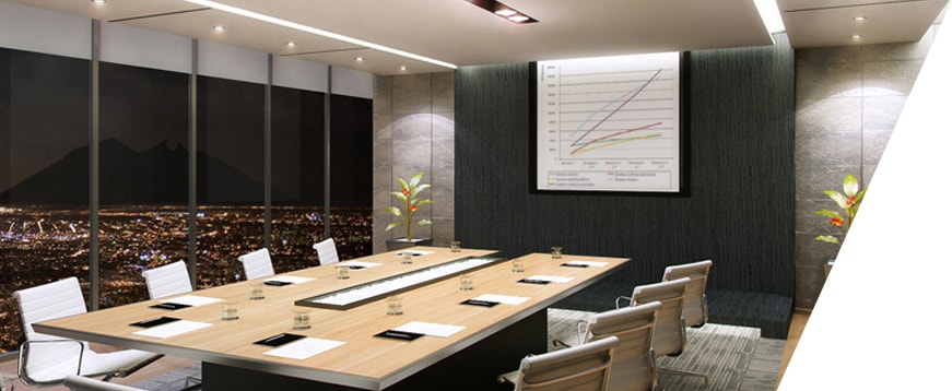 Iluminación led para sala de juntas y residencial